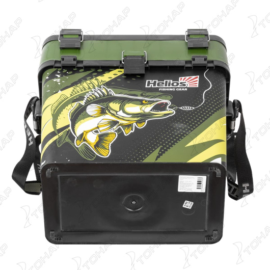 5 Ящик рыболовный зимний HELIOS ZANDER, 19 л, двухсекционный хаки