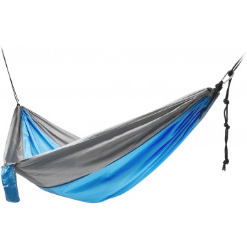 Гамак без планок NISUS 140х260см нейлон 210T голубой/серый Гамак без планок NISUS 140х260см нейлон 210T голубой/серый