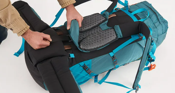 Рюкзак туристический Naturehike 55 л, голубой