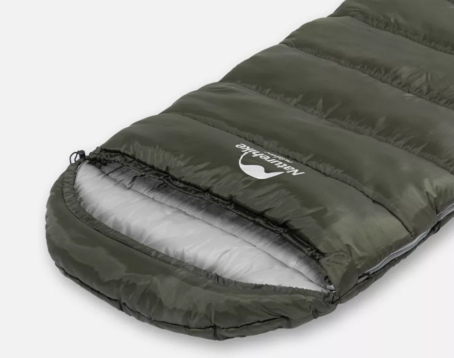 Мешок спальный Naturehike U350S, (190х30)х75 см, (правый) (ТК: -3C), темно-зеленый