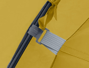 Палатка Naturehike P-Series 4-местная, алюминиевый каркас, желтая