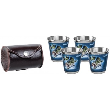 Набор стопок HELIOS Рыба 4x60 мл Набор стопок HELIOS Рыба 4x60 мл