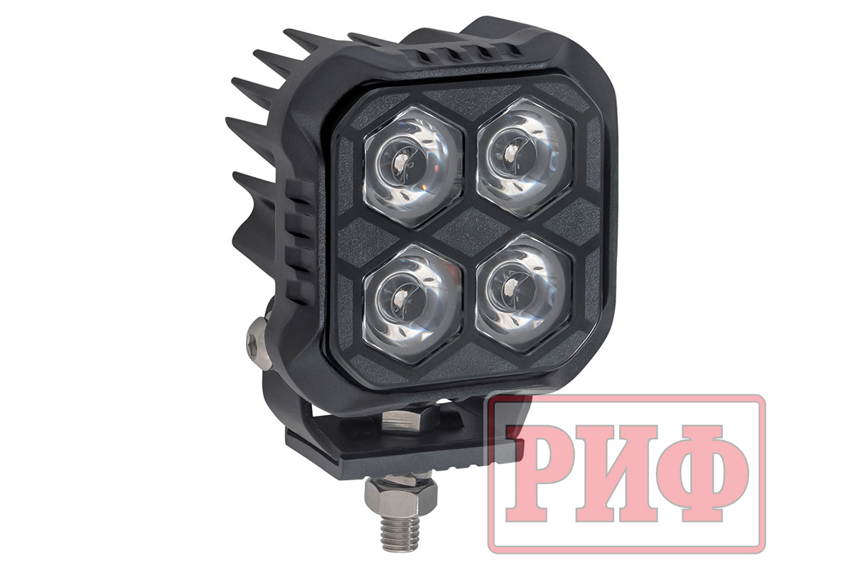 Светодиодная фара дальнего света РИФ 72x72x48 мм 20W LED