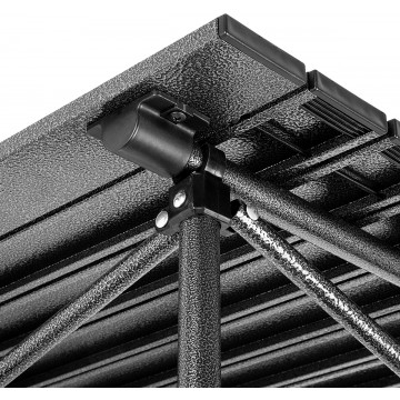 Стол складной Premier 70x70x69 см., реечная столешница алюминий, с отделением под посуду