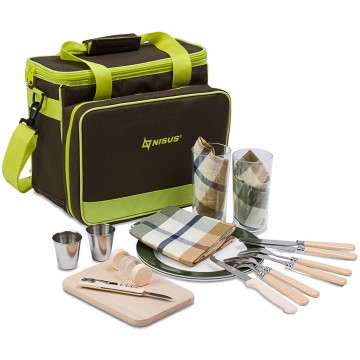 Набор для пикника на 2 персоны NISUS (уценка) Набор для пикника на 2 персоны NISUS (уценка)