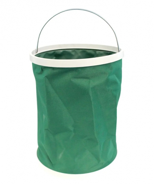 Ведро TOURIST «Дружба» складное 13 л, в чехле, зеленое
