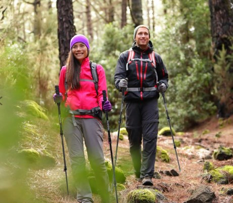 1.Палки треккинговые, карбон, ST10, голубые, для ходьбы (2 шт.)