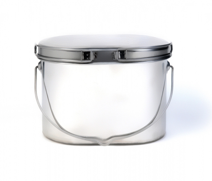 Котелок туристический 1,8 л., низкий, нержавеющая сталь, крышка с ручками