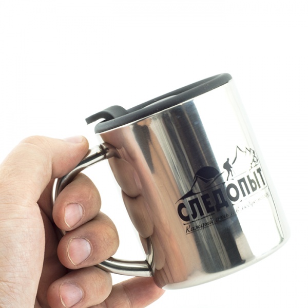 Термокружка "СЛЕДОПЫТ", с крышкой, 200 мл.