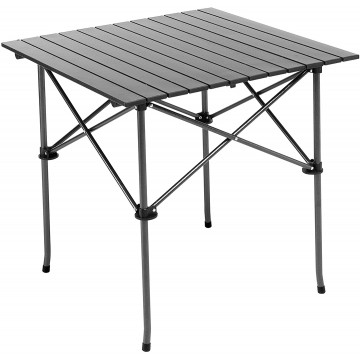 Стол складной Premier 70x70x70 см., реечная столешница алюминий, с отделением под посуду