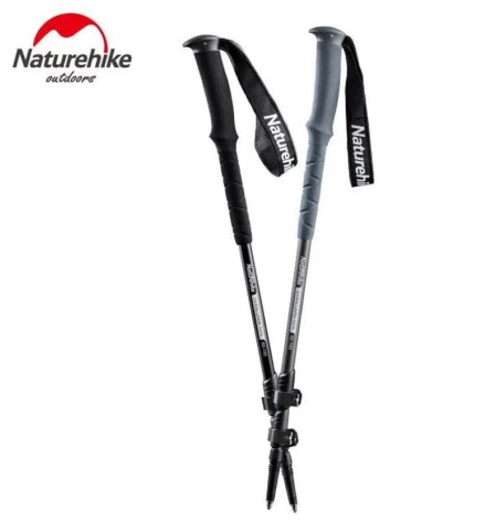 Палки треккинговые Naturehike ST03, 62-135 см, алюминиевые, серые, 2 шт.