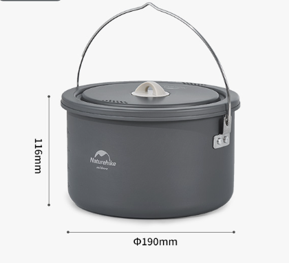 Набор посуды Naturehike туристический 4 в 1 (с чайником)
