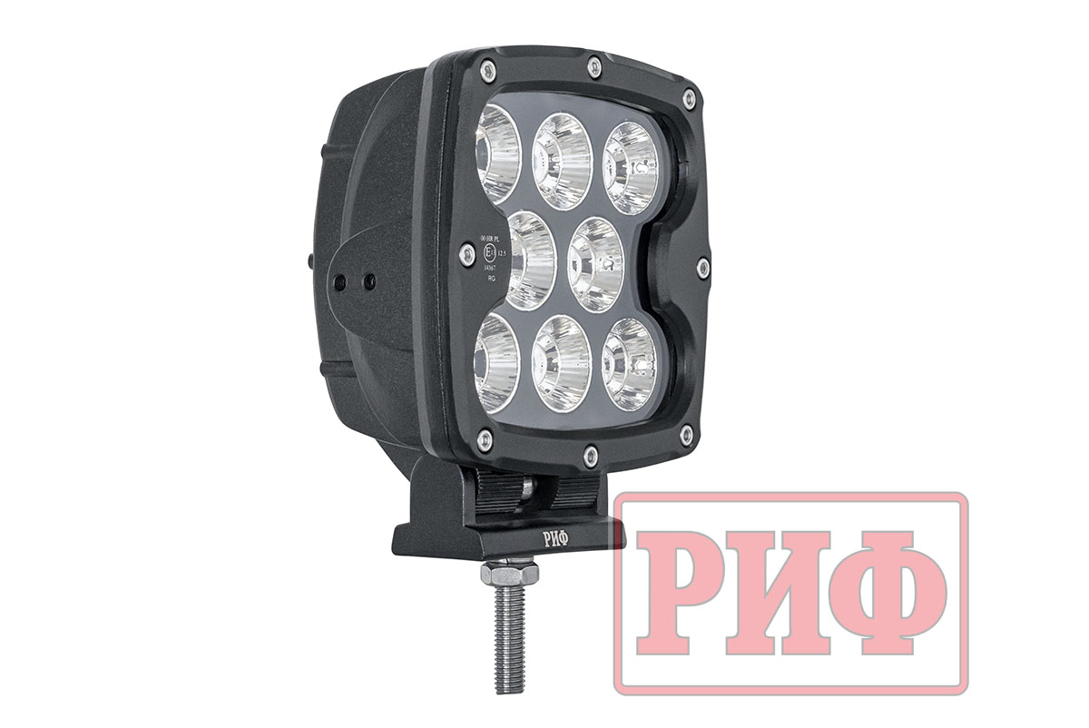 Светодиодная фара водительского света РИФ 130 мм 80W
