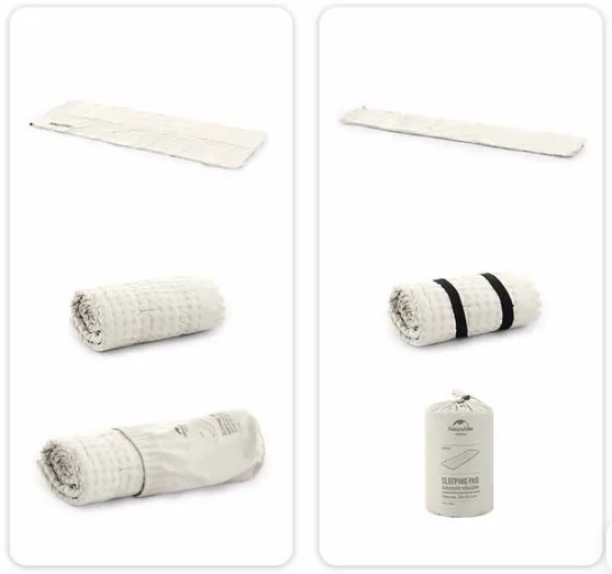 1.Коврик самонадувающийся Naturehike, 200x65x3 см, серый.