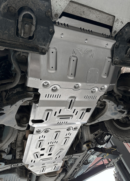 Защита Falcon радиатора, картера, РК, КПП для Toyota Land Cruiser 200, алюминий, 8 мм