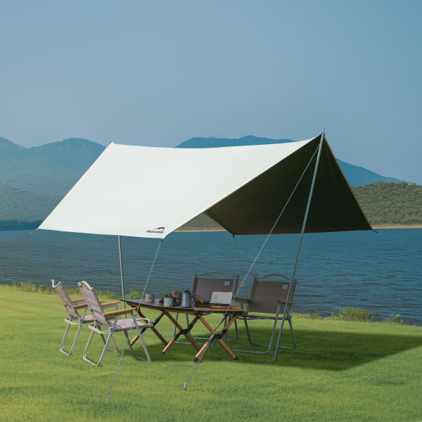 Палатка Naturehike Ango Air Pro, 3-местная, быстросборная, надувной каркас, коричневая