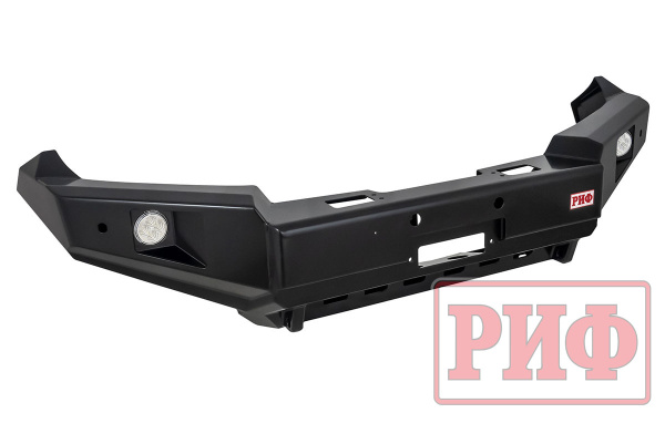Бампер РИФ силовой передний TLC 200 2007-2015 c доп. фарами и защитой бачка омывателя