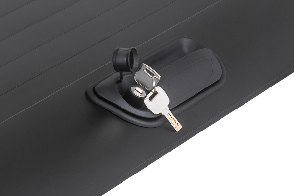 Крышка кузова РИФ для Great Wall Poer KingKong, роллета раздвижная 1610х1570 мм, алюминиевая, черная