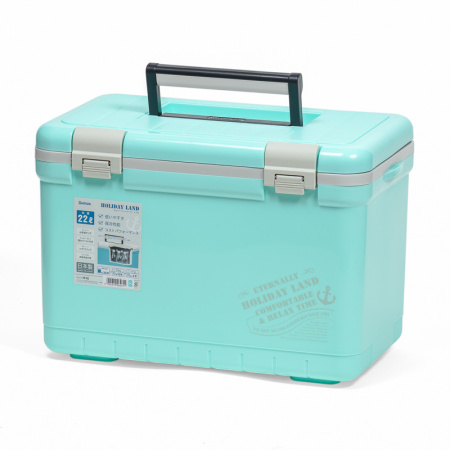 Термобокс SHINWA Holiday Land Cooler 22H бирюзовый