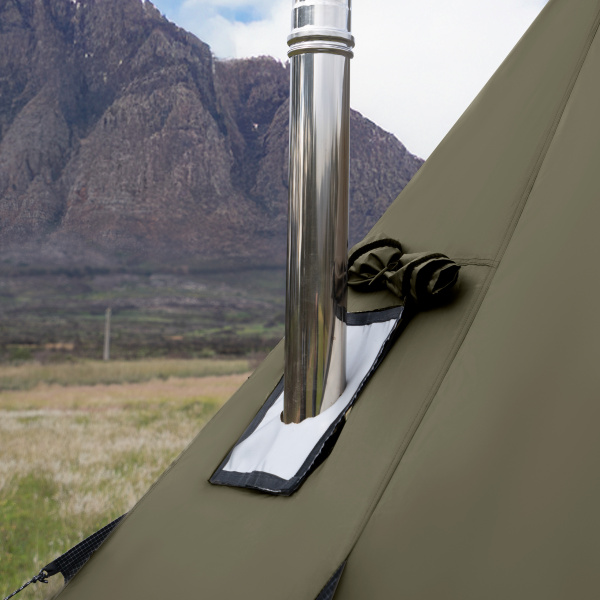 Палатка Naturehike Pyramid, 2-местная, коричнево-зеленая