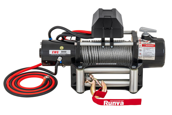 Лебёдка электрическая 12V Magnum 9000 lbs 4200 кг (стальной трос)