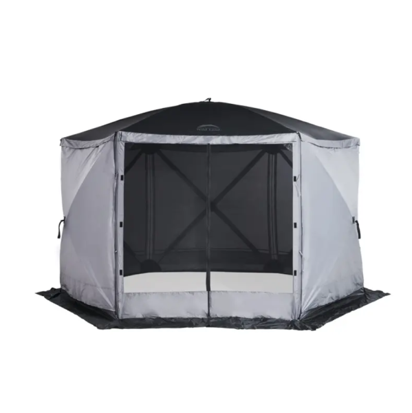 5 Шатер Wild Land Hub screen house 600, коричнево-бежевый, со стенками