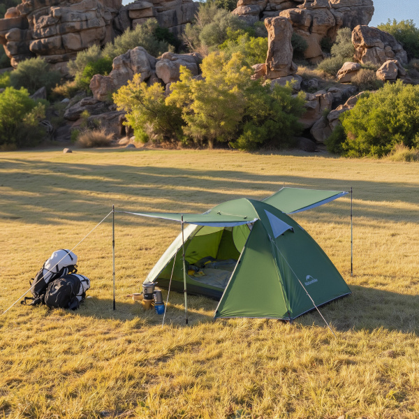 Палатка Naturehike Bleik Series 2-местная, тип B, алюминиевый каркас, зеленая
