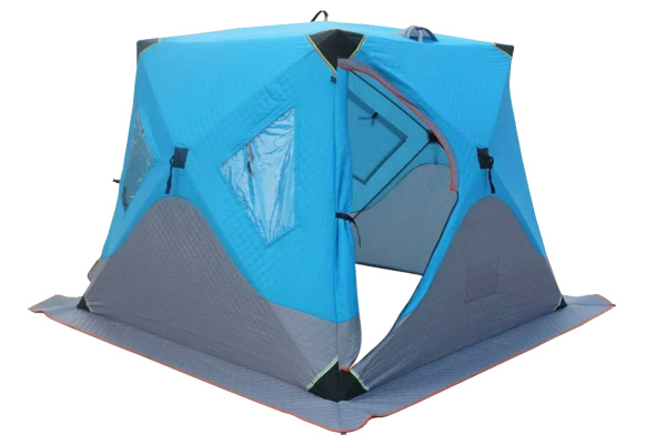 Палатка для зимней рыбалки (240*240*215) синяя с серым