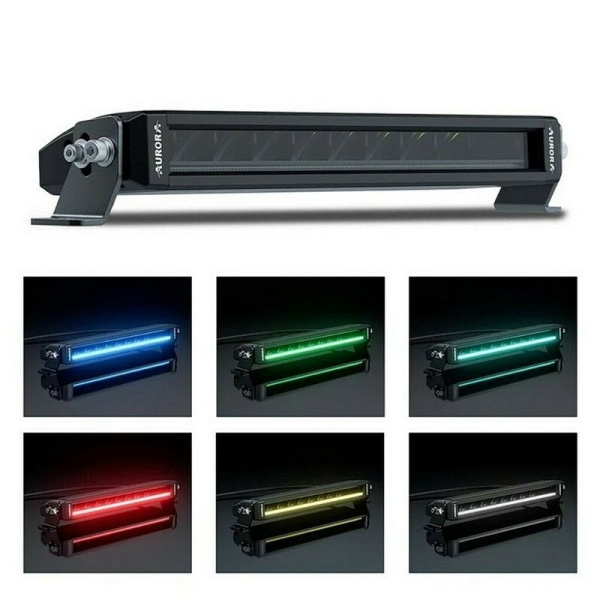 Светодиодная фара водительского света AURORA 254 мм 50W LED с RGB подсветкой