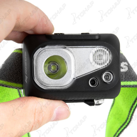 5 Фонарь налобный NISUS водонепроницаемый 300LM, IPX7, USB