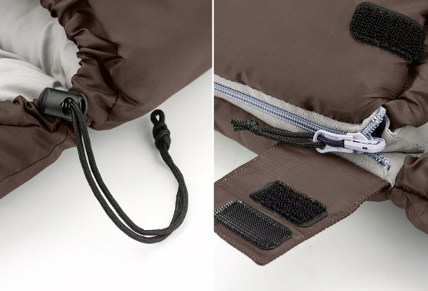 3 Мешок спальный Naturehike U350, (190х30)х75 см, (левый) (ТК: +1°C), серый