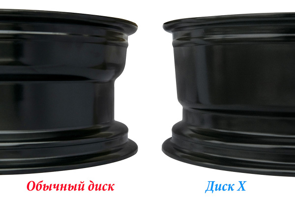 Диск усиленный УАЗ стальной черный 5x139,7 7xR16 d110 ET+35 (треуг. мелкий)