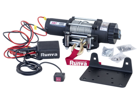 Лебёдка электрическая 12V Runva EWT4500A 2041 кг