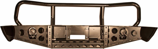 Бампер РИФ передний NIssan Navara D40 с доп. фарами Бампер РИФ передний NIssan Navara D40 с доп. фарами