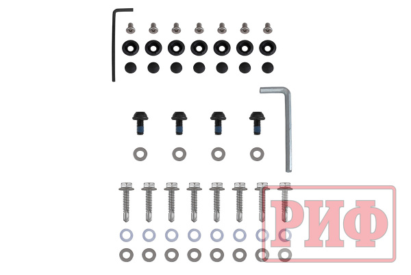 Крышка кузова РИФ для Dongfeng DF6, роллета раздвижная с электроприводом 1511х1570 мм, алюминиевая, черная