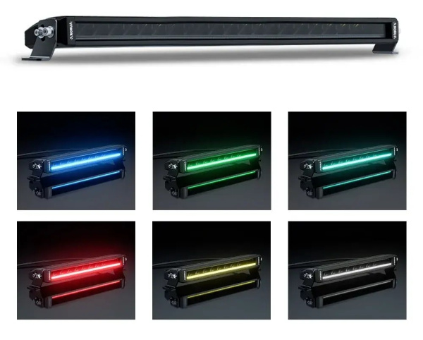 Светодиодная фара водительского света AURORA 508 мм 100W LED с RGB подсветкой