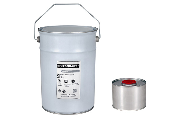 Грунт эпоксидный антикоррозийный ПРОТОПЛАСТ с отвердителем комплект (5 л+0,5 л)