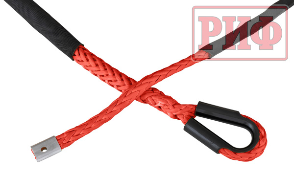 Трос для лебёдки синтетический РИФ 10 мм/26 м, красный