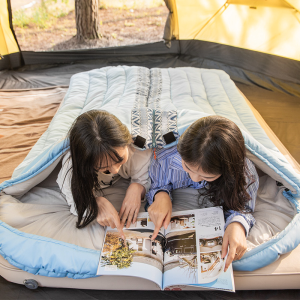 Мешок спальный Naturehike Envelope Down L250, (190+30)х75 см, (правый), (ТК: +9C), голубой