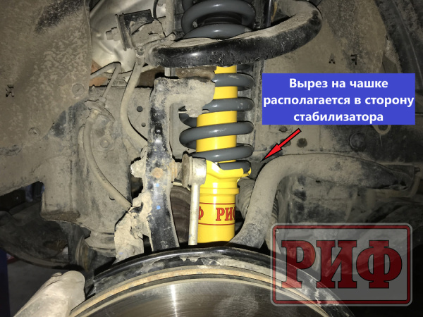 Расположение чашки