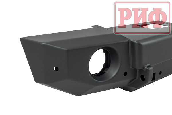 Бампер РИФ силовой передний Jeep Wrangler JL 2018+ под штатные фары, низ. пер. крыл.