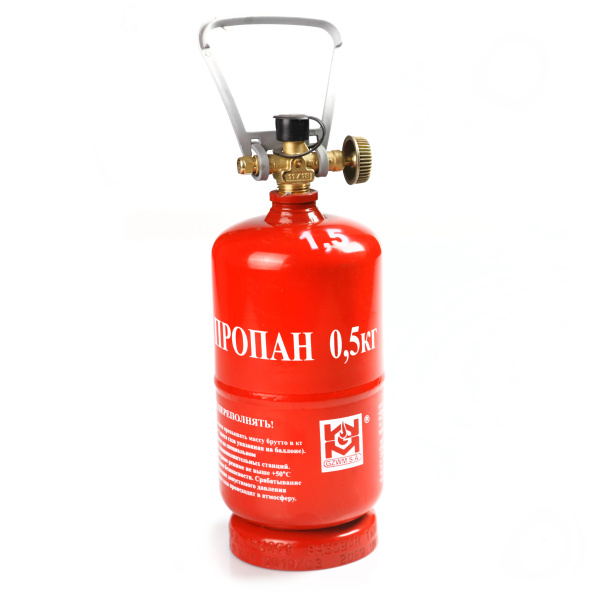 Баллон газовый стальной GZWM LPG BT-0,5, 1,2 л.