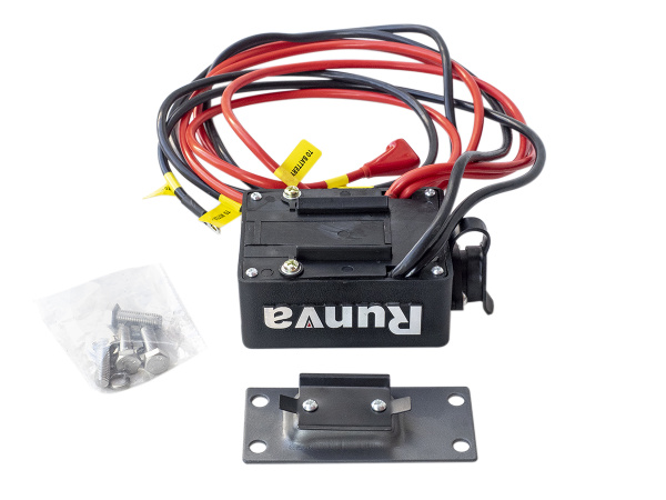 Лебёдка электрическая 12V Runva EWT4500ASR 2041 кг (синтетический трос)