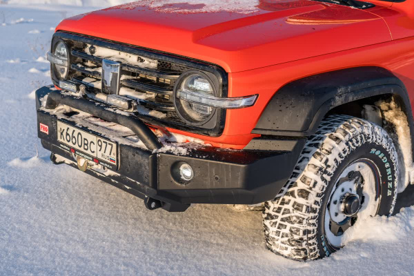 Бампер РИФ силовой передний TANK 300 c защитной центр. дугой, под штатные фары