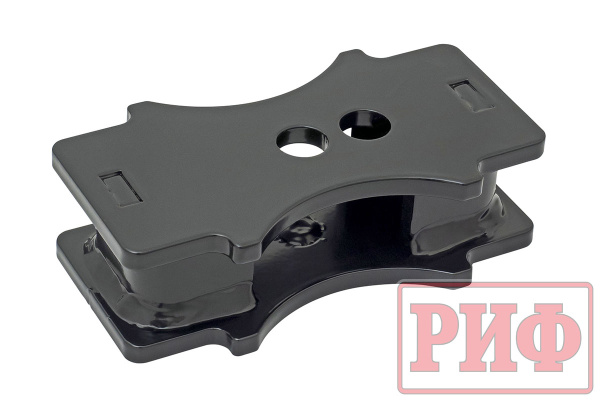 Проставка РИФ рессора-мост H=30 мм (отв.14,5 мм, ось13 мм)