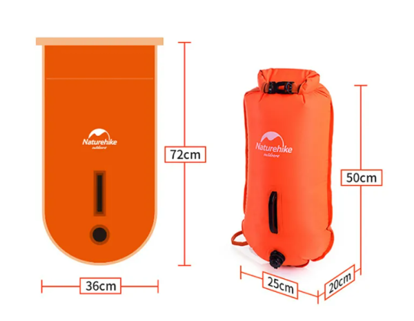 Гермомешок Naturehike туристический 18 л. ярко-оранжевый