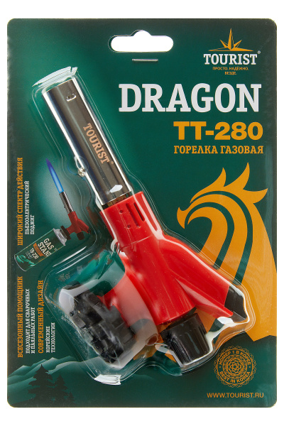 Резак газовый TOURIST DRAGON, с пьезоподжигом