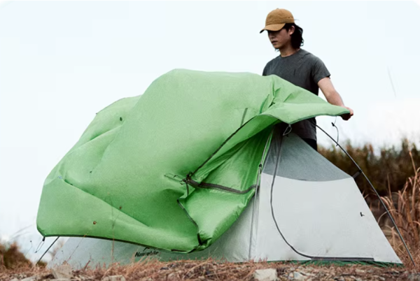 Палатка Naturehike Cloud Up Base 1-местная, алюминиевый каркас, сверхлегкая, зеленая