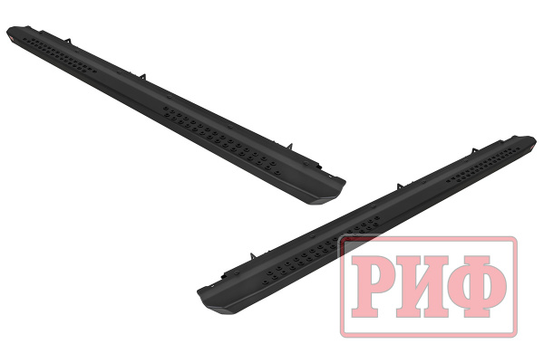 Пороги РИФ силовые алюминиевые для RAM (Dodge) 1500 Rebel 2019+