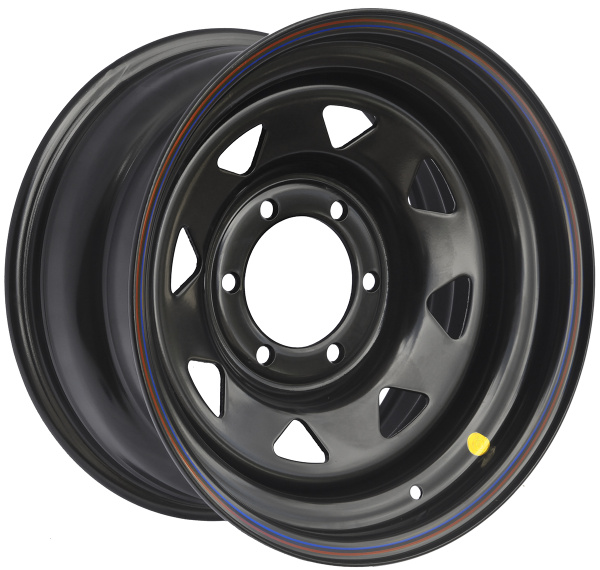 Диск усиленный Тойота Ниссан стальной черный 6x139,7 8xR16 ET0 (треуг. мелкий)